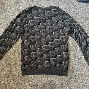 TSR Crew Neck Sweater with Geometric Pattern